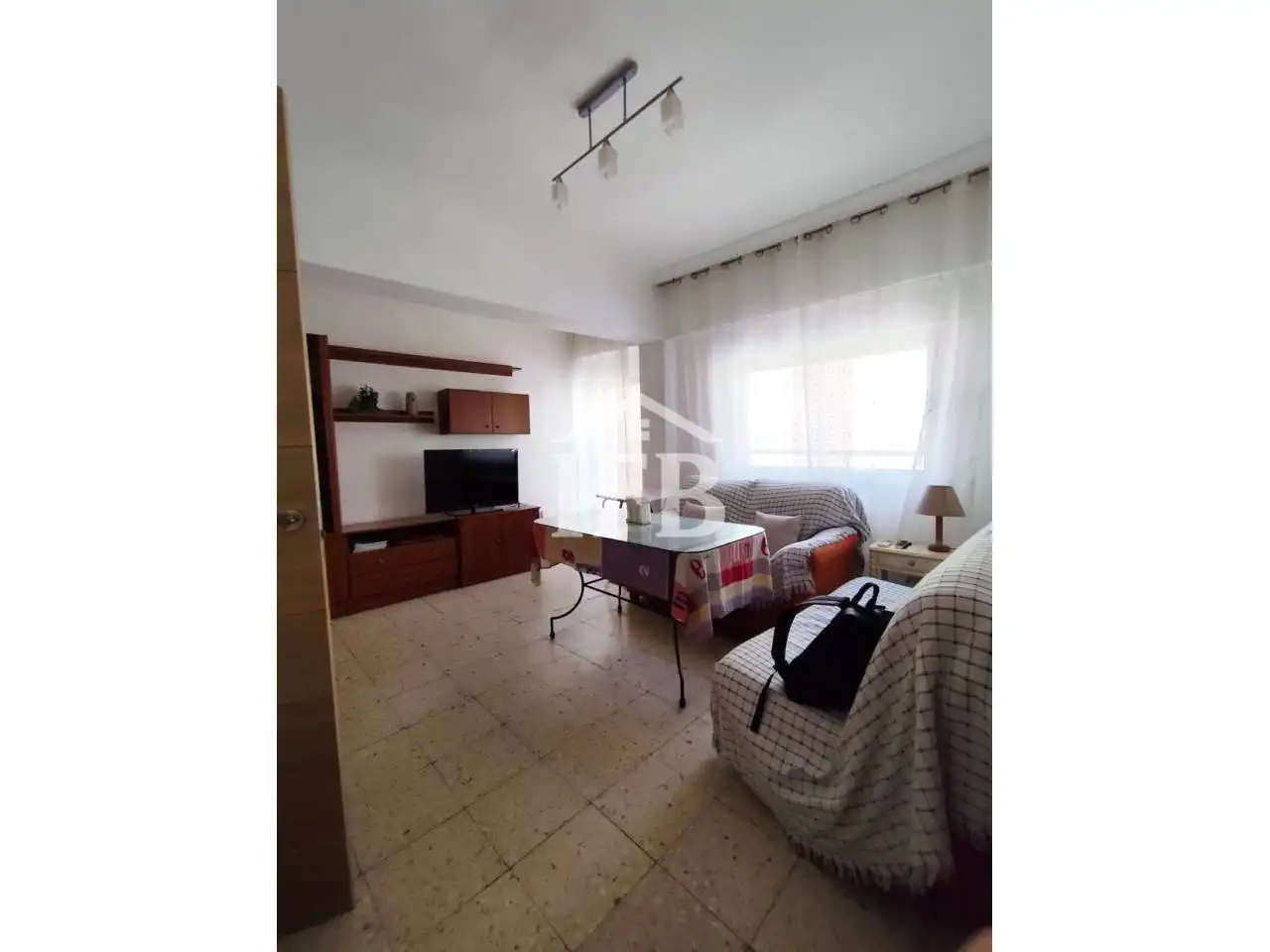 Living room of Flat for rent in Badajoz  with Air Conditioner, Heating and Furnished