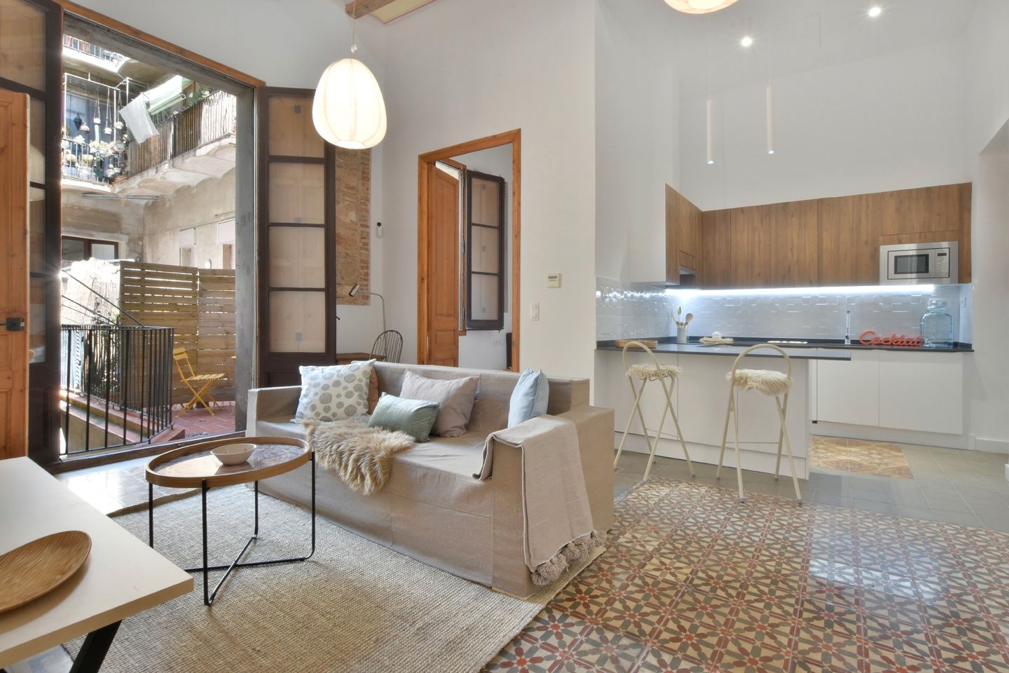 Sala d'estar de Pis en venda en  Barcelona Capital amb Aire condicionat, Calefacció i Terrassa