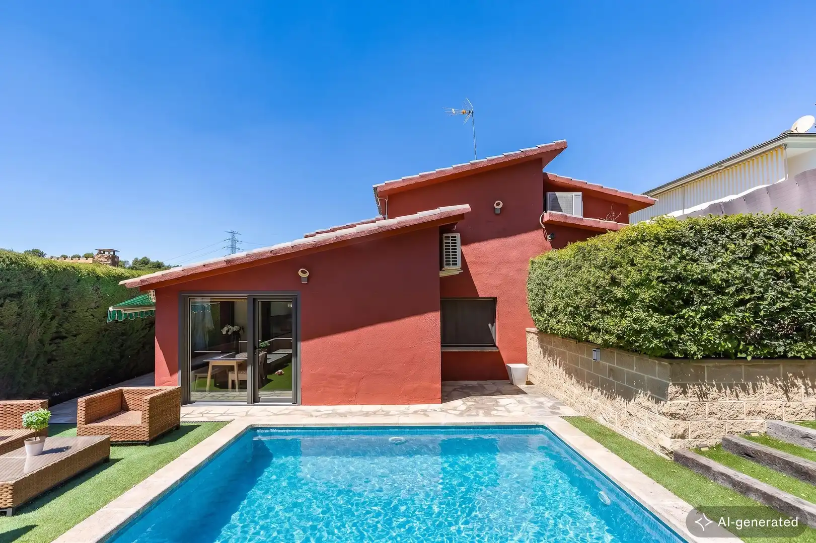 Piscina de Casa o xalet en venda en Castellar del Vallès amb Aire condicionat, Calefacció i Jardí privat