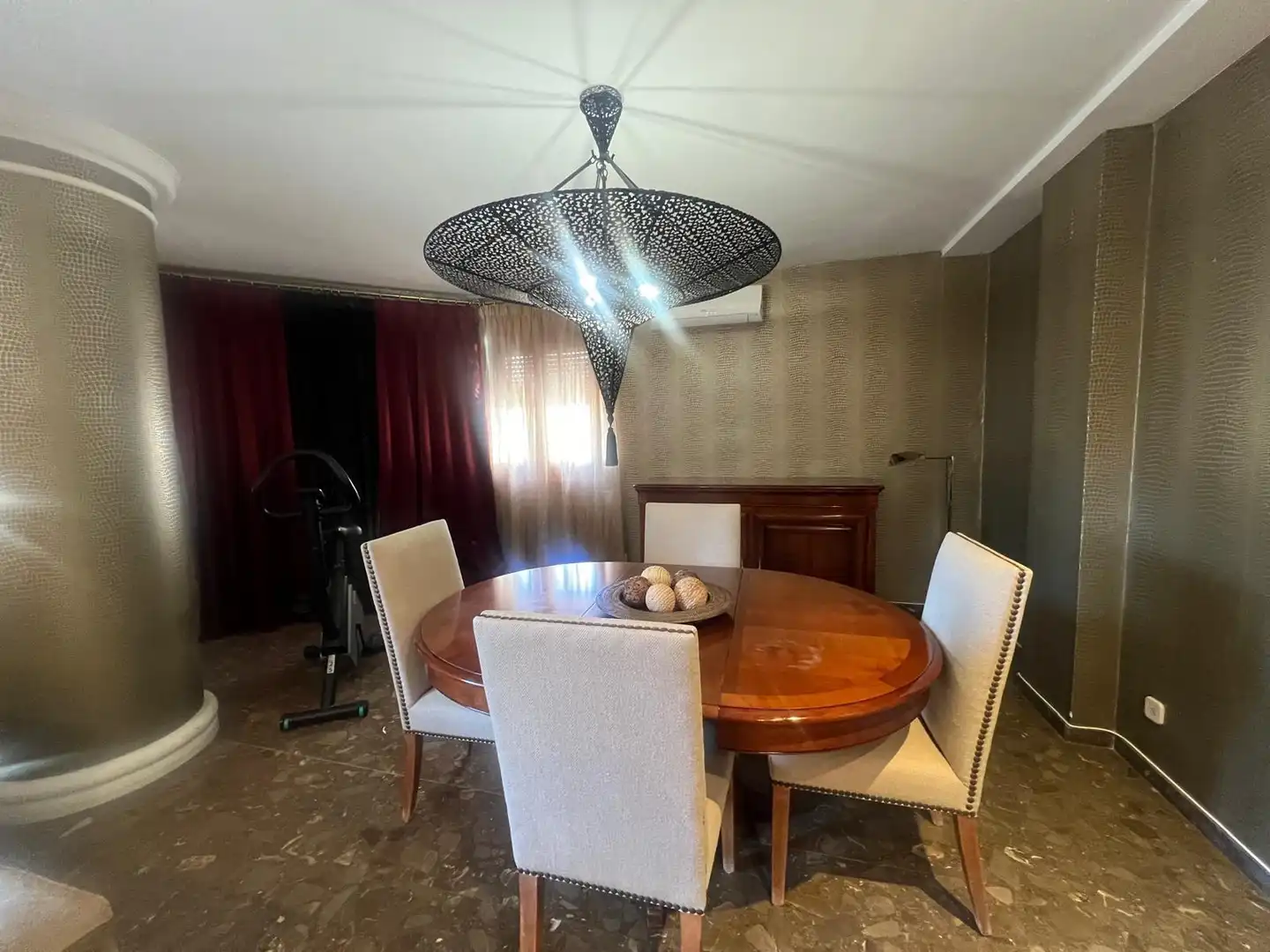 Comedor de Piso de alquiler en Tavernes de la Valldigna con Aire acondicionado y Amueblado