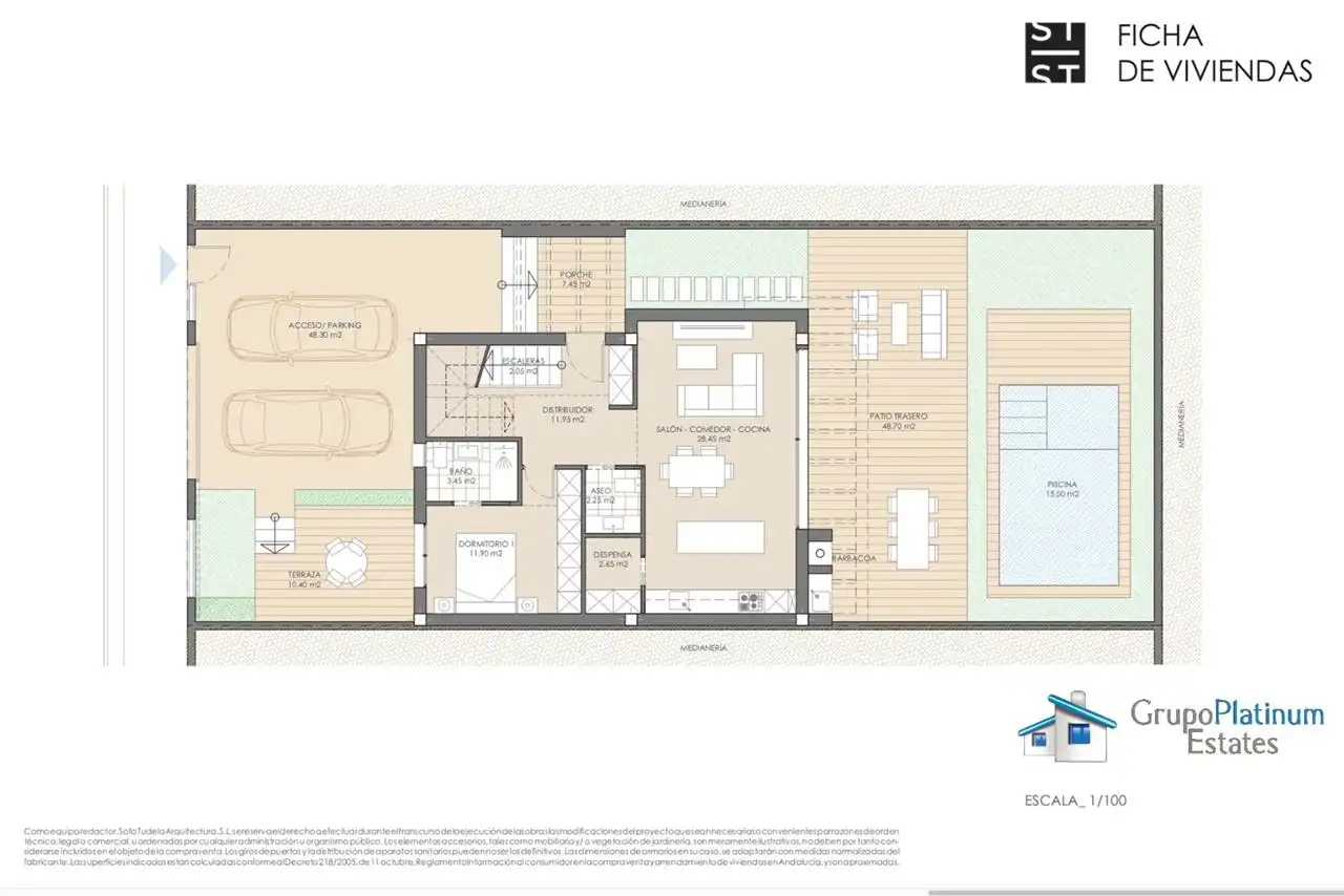 Villa avec piscine à vendre à San Juan de los Terreros, imagen 7