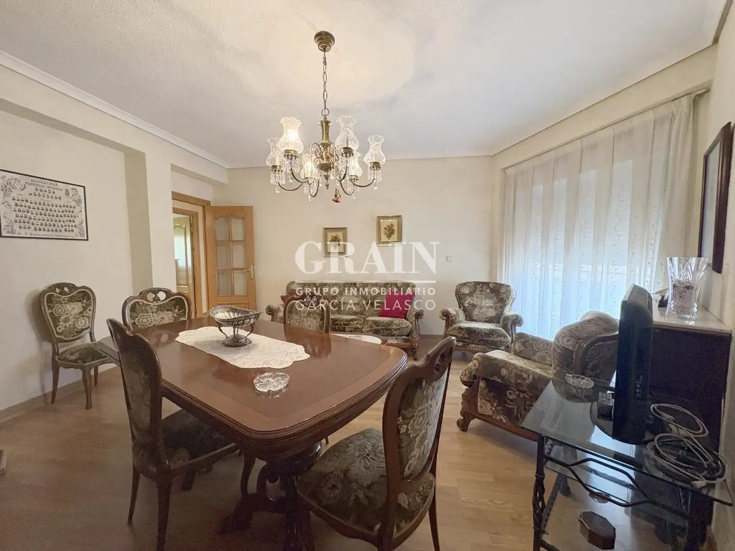 Living room of Flat for sale in  Albacete Capital  with Heating and Balcony