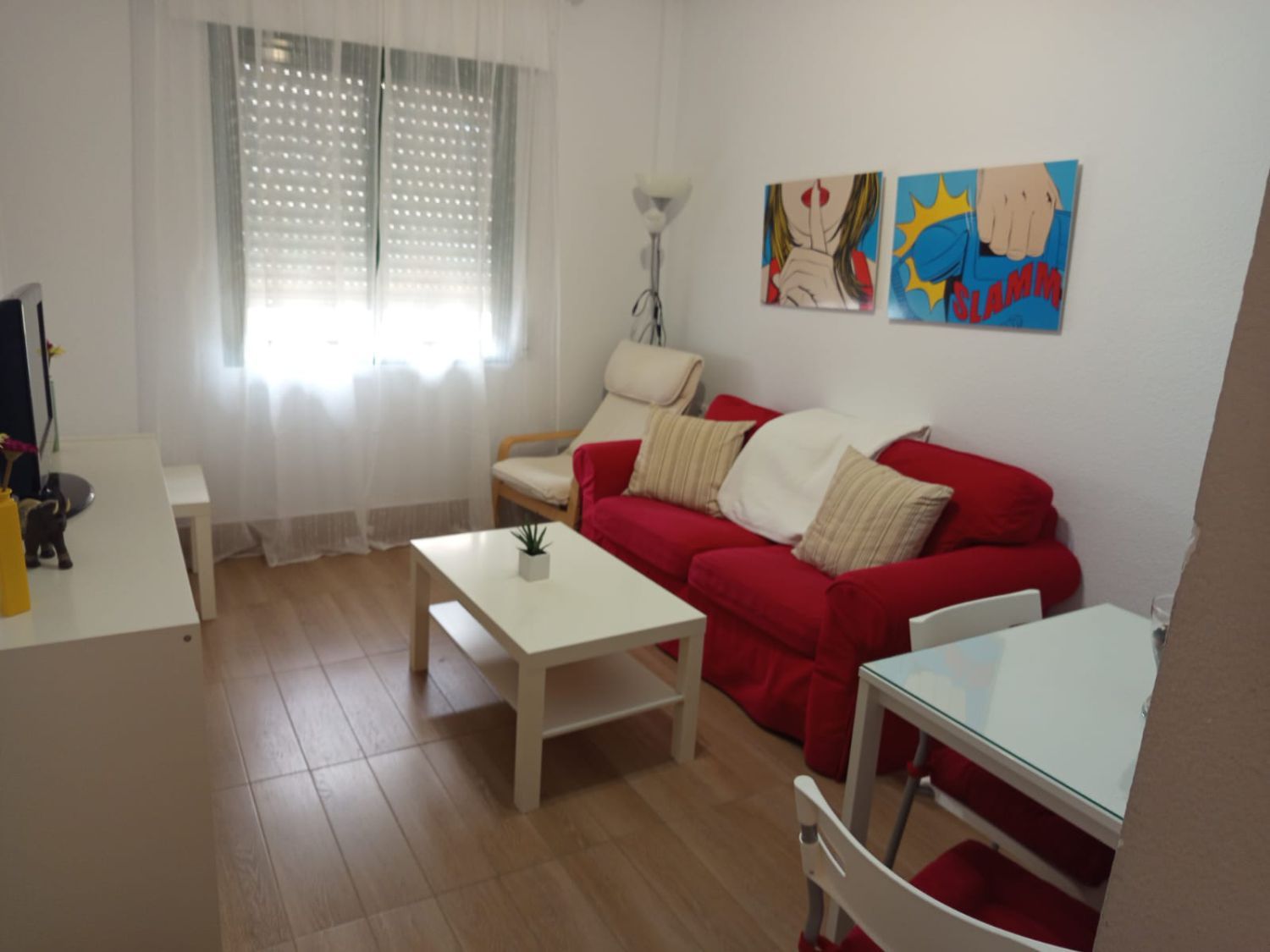 Sala d'estar de Apartament de lloguer en  Huelva Capital amb Moblat