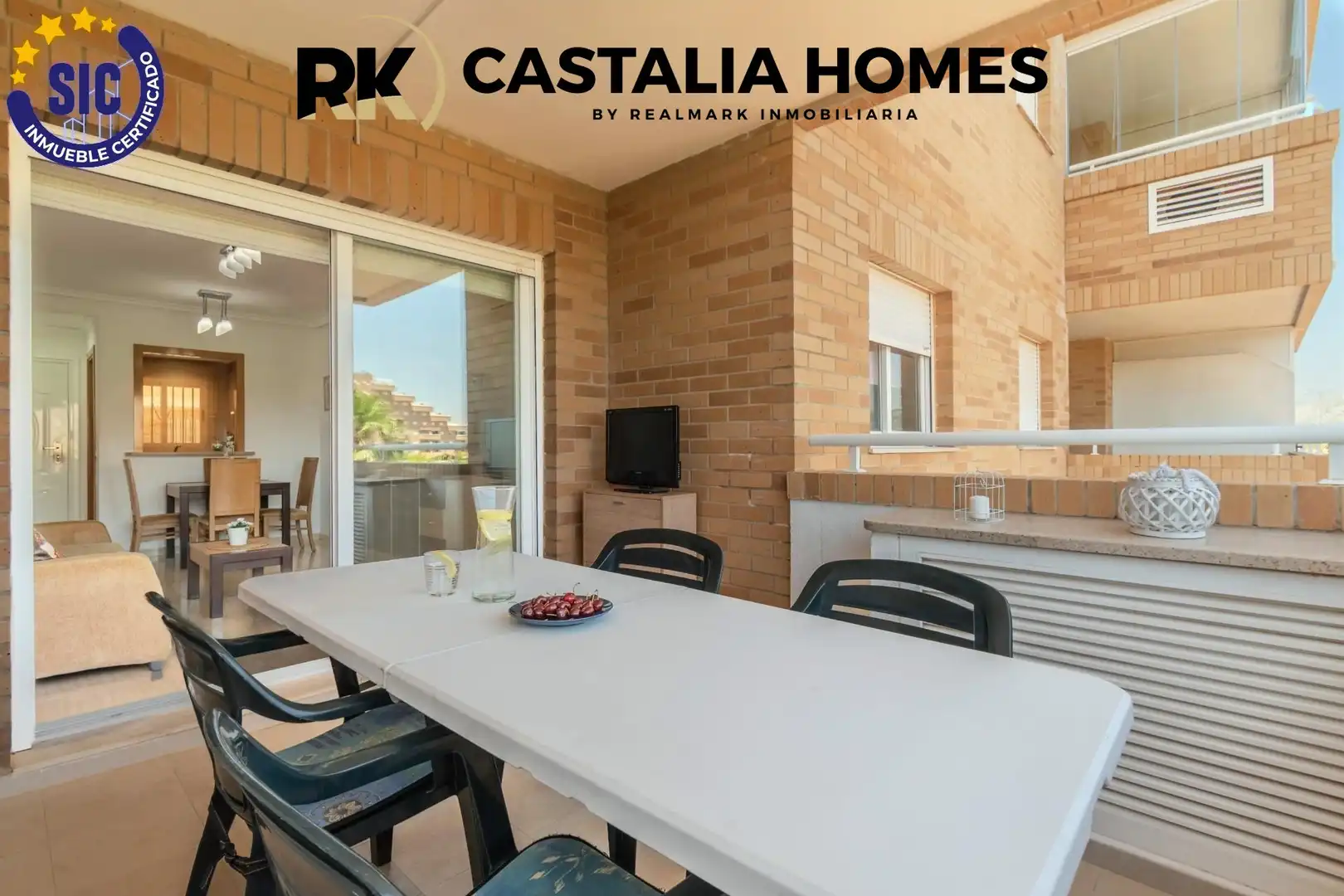 Terrassa de Apartament en venda en Oropesa del Mar / Orpesa amb Aire condicionat, Jardí privat i Terrassa