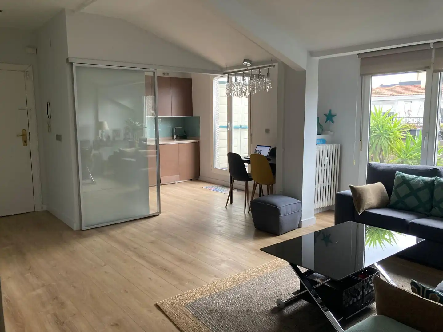 Esszimmer von Wohnung zur Miete in Bilbao  mit Klimaanlage, Heizung und Terrasse
