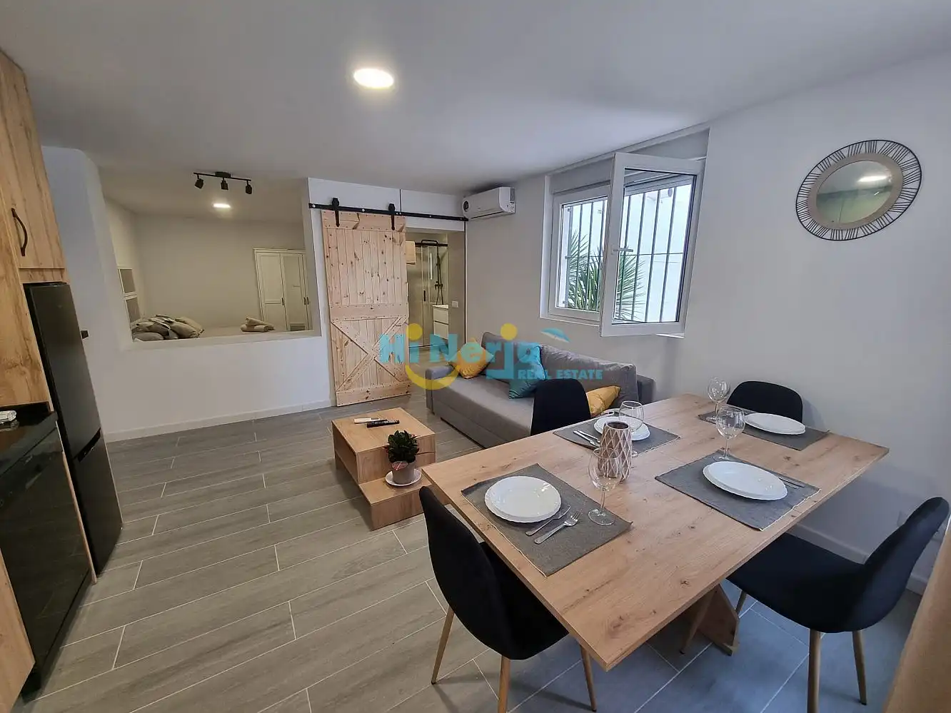 Menjador de Apartament en venda en Torrox amb Aire condicionat, Calefacció i Jardí privat