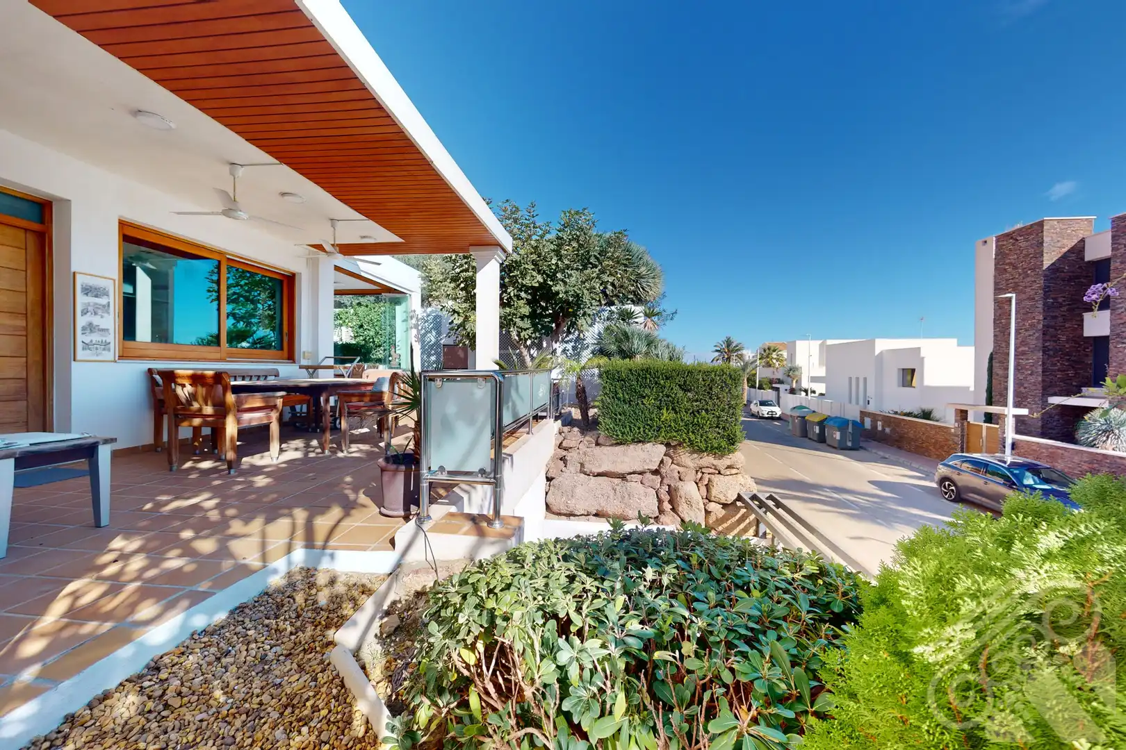 Terraza de Casa o chalet en venta en Mojácar con Aire acondicionado, Jardín privado y Parquet