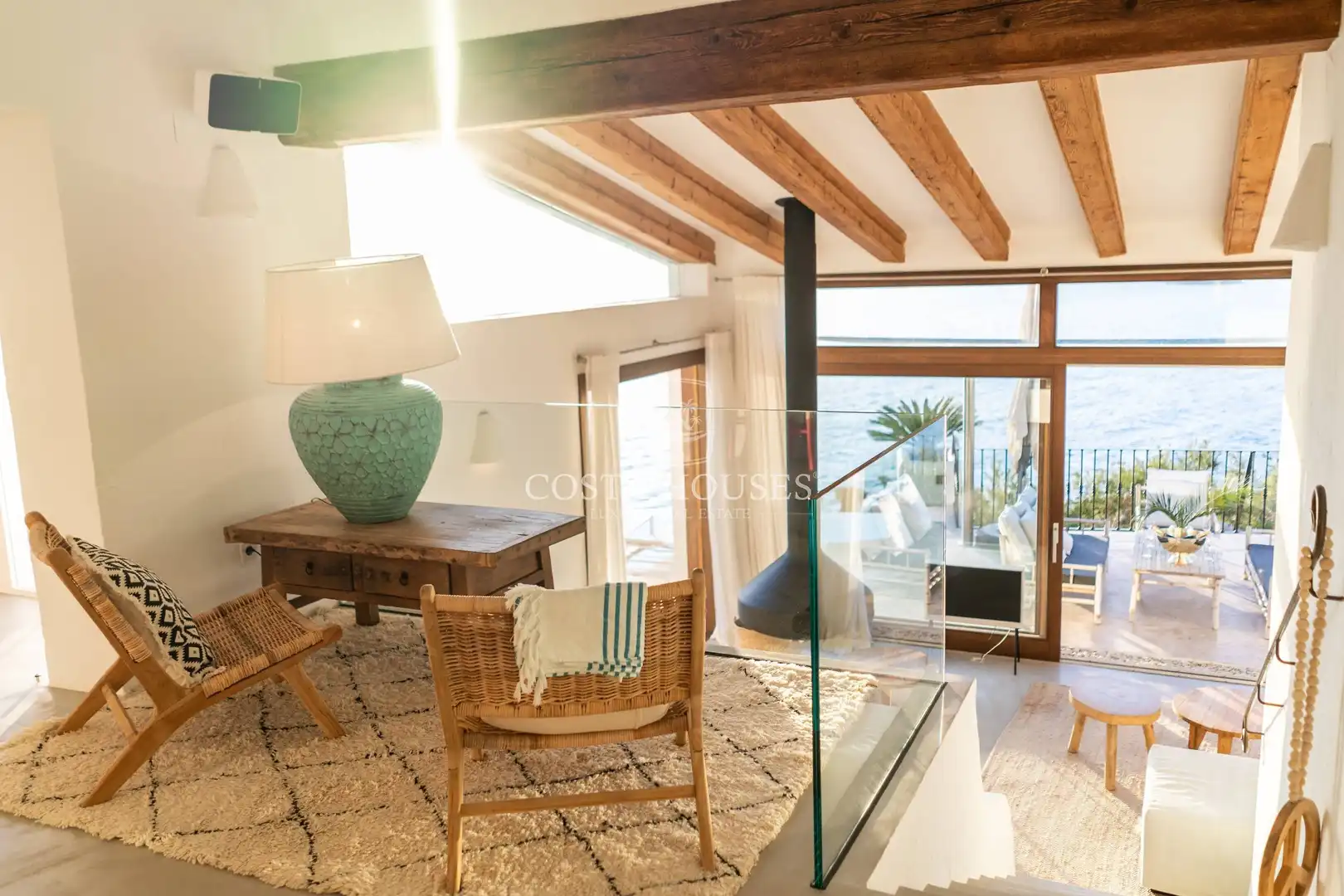 Living room of Houses for sale in Moraira  with Air Conditioner, Private garden and Terrace