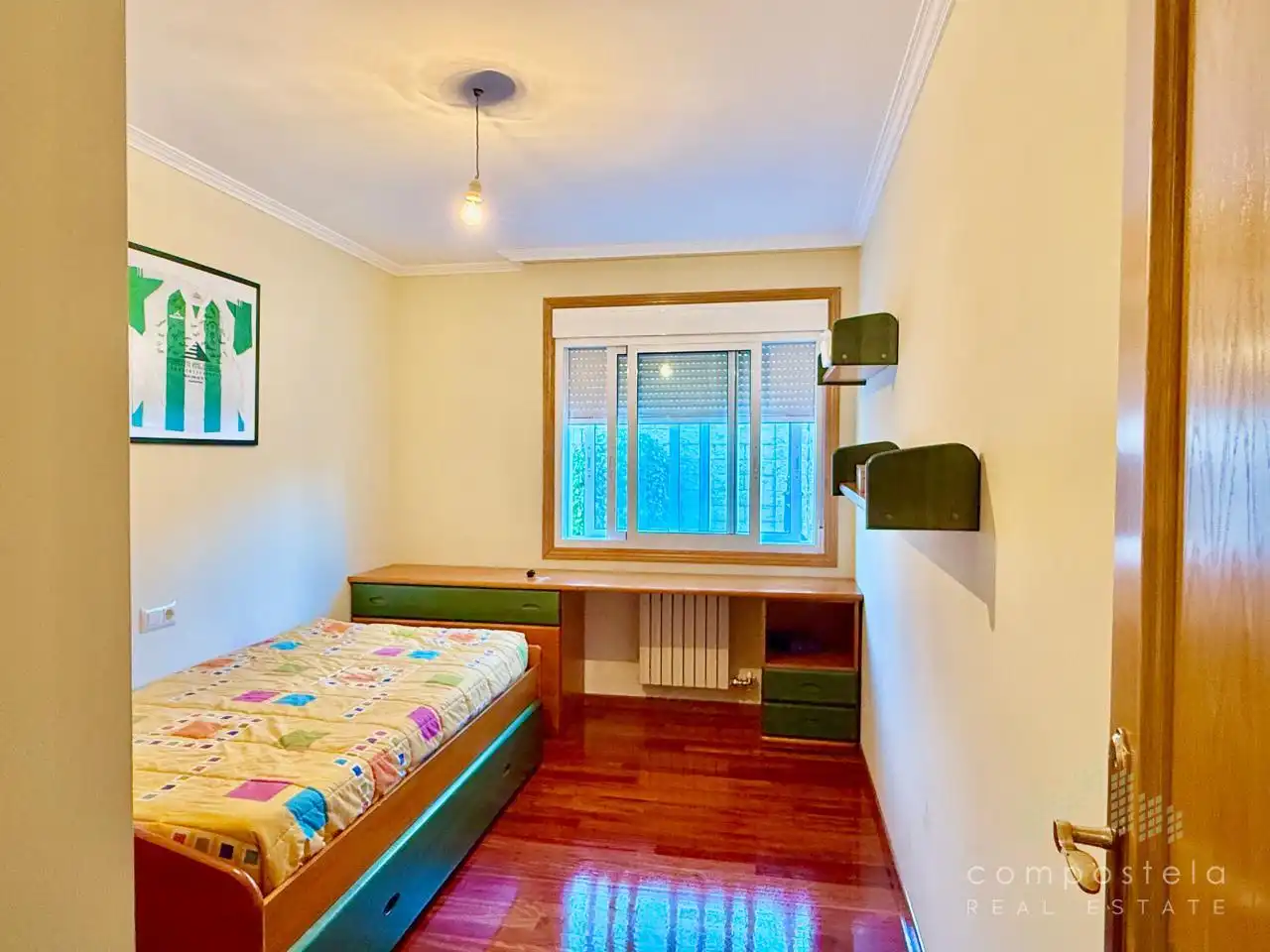 Schlafzimmer von Wohnung zur Miete in Vilagarcía de Arousa mit Heizung, Parkett und Terrasse