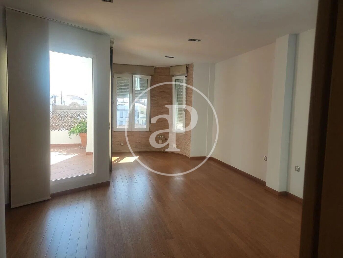 Living room of Attic to rent in  Valencia Capital  with Air Conditioner, Heating and Terrace