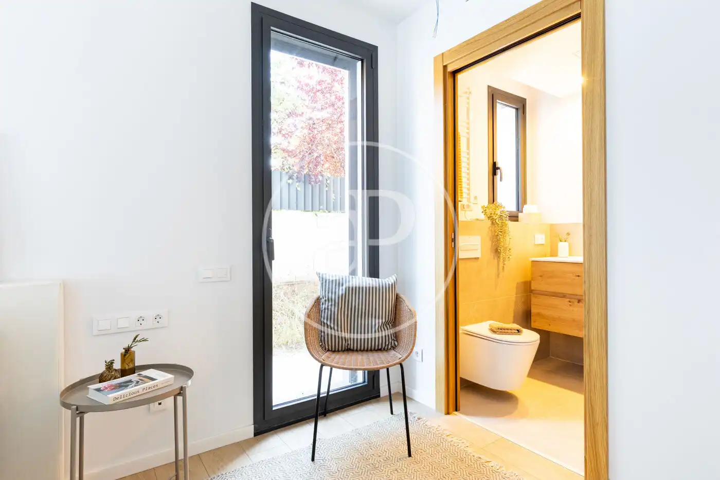 Schlafzimmer von Wohnung zum Verkauf in Sant Cugat del Vallès mit Klimaanlage, Heizung und Privatgarten