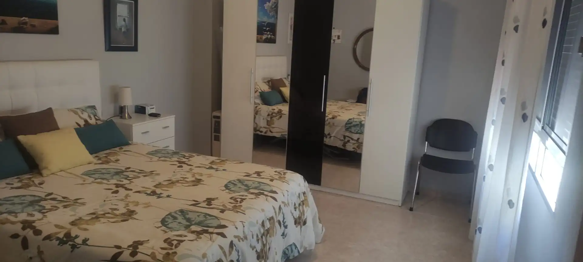 Schlafzimmer von Wohnung zum Verkauf in Burriana / Borriana mit Klimaanlage, Möbliert und Ofen