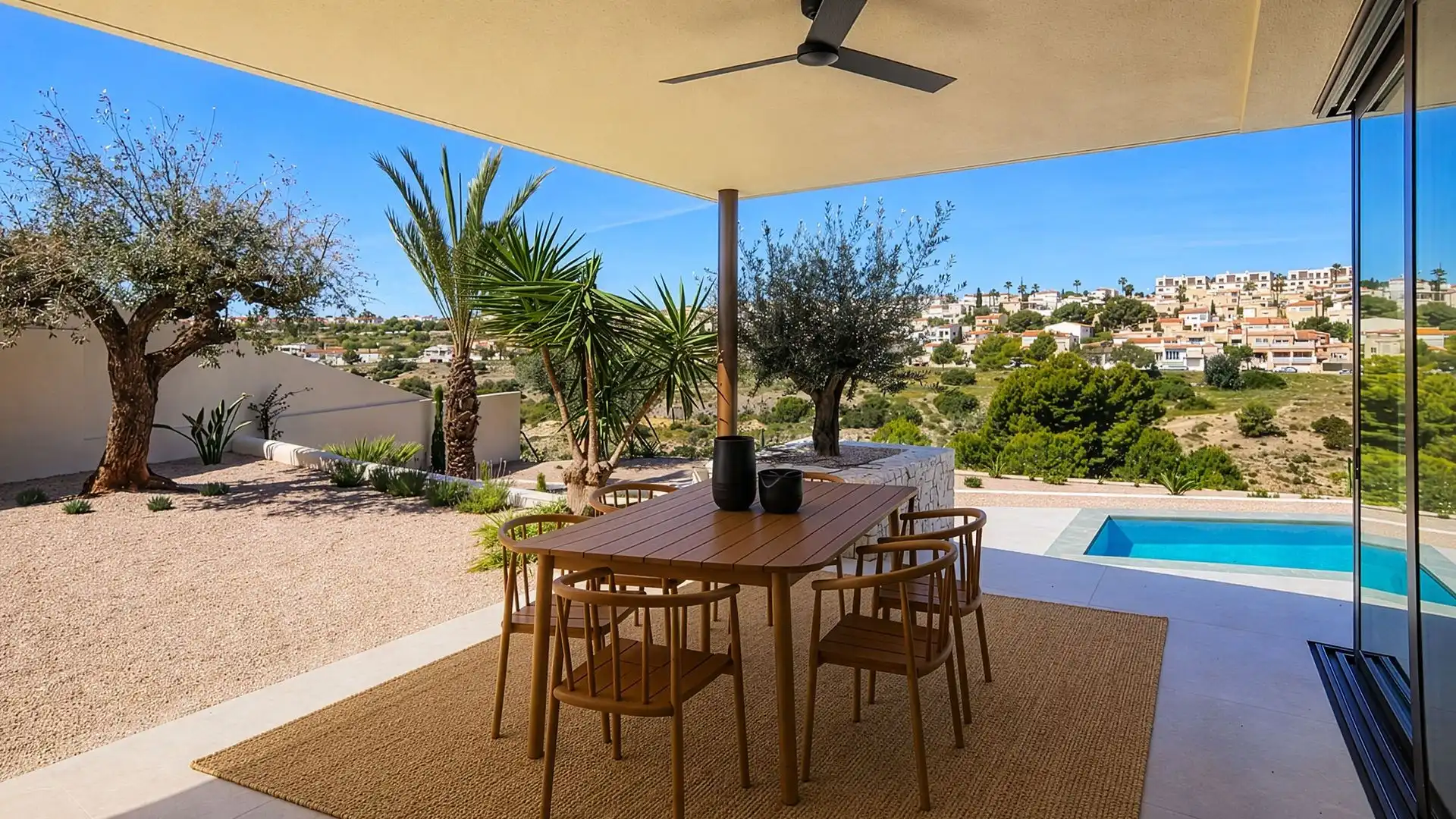 Terrassa de Casa o xalet en venda en Elche / Elx amb Jardí privat, Terrassa i Piscina
