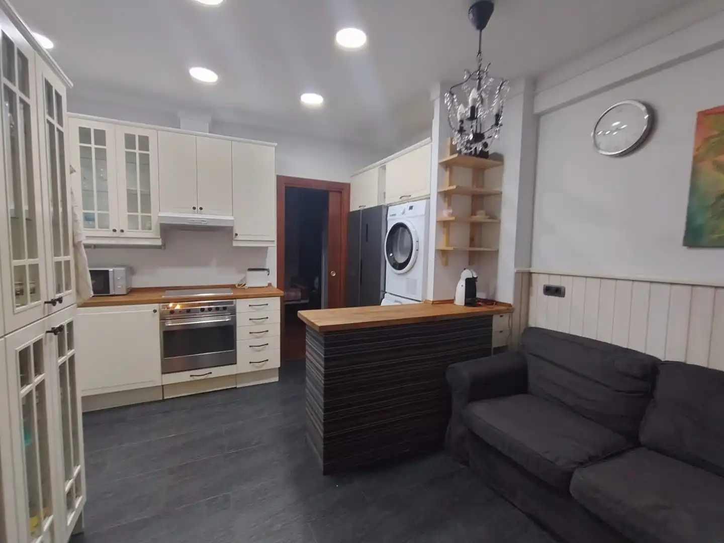 Kitchen of Flat for rent in Bilbao   with Heating, Parquet flooring and Furnished