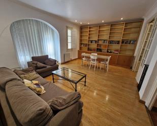 Living room of Flat to rent in  Logroño  with Heating, Parquet flooring and Furnished