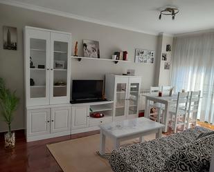 Living room of Apartment to rent in Pontevedra Capital   with Heating, Parquet flooring and Terrace