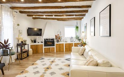 Living room of House or chalet for sale in Molins de Rei  with Air Conditioner, Heating and Parquet flooring