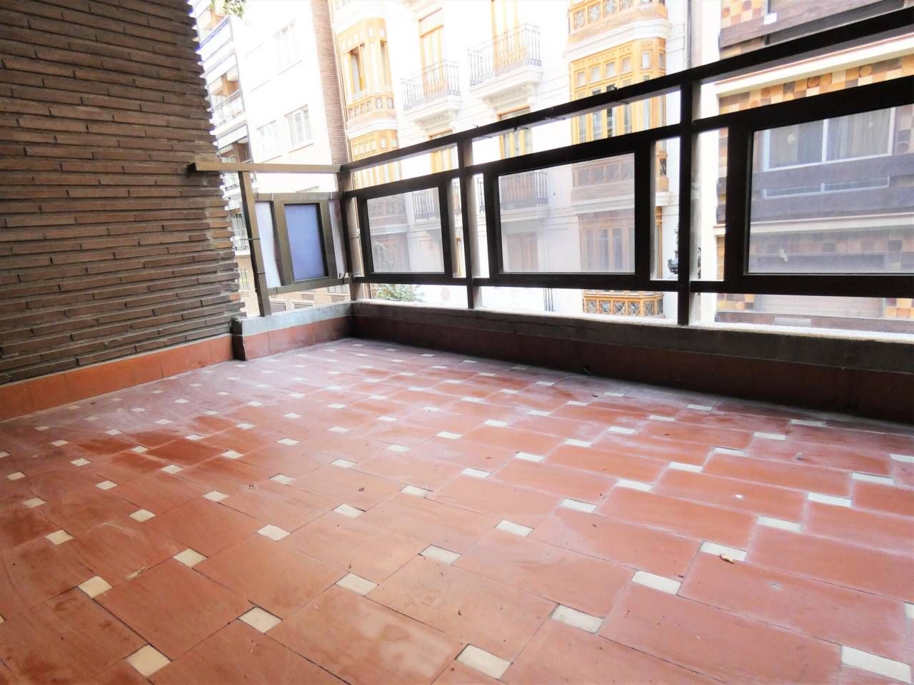 Terrace of Flat to rent in  Valencia Capital  with Air Conditioner, Heating and Furnished
