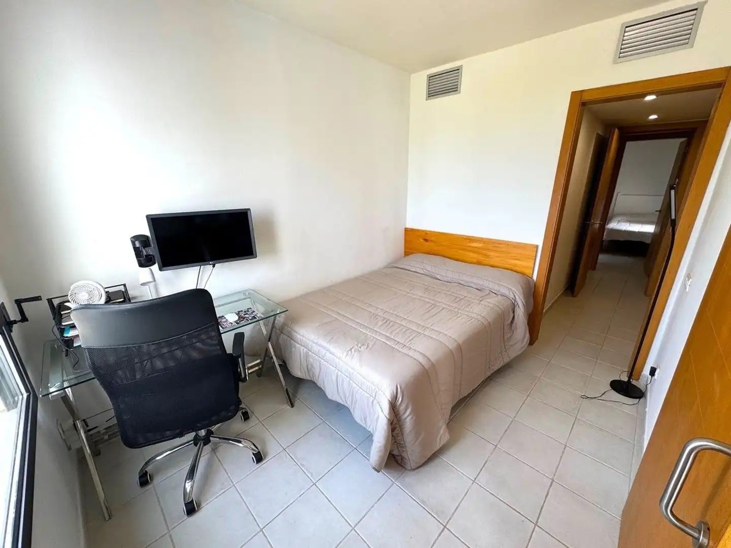 Schlafzimmer von Dachboden zum Verkauf in Mojácar mit Klimaanlage, Terrasse und Schwimmbad