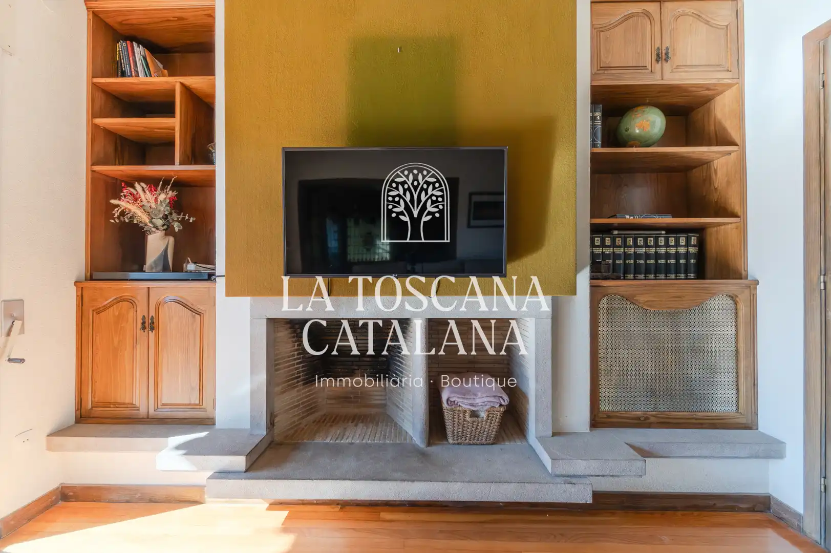 Sala de estar de Casa o chalet en venta en Caldes de Malavella con Calefacción, Jardín privado y Parquet