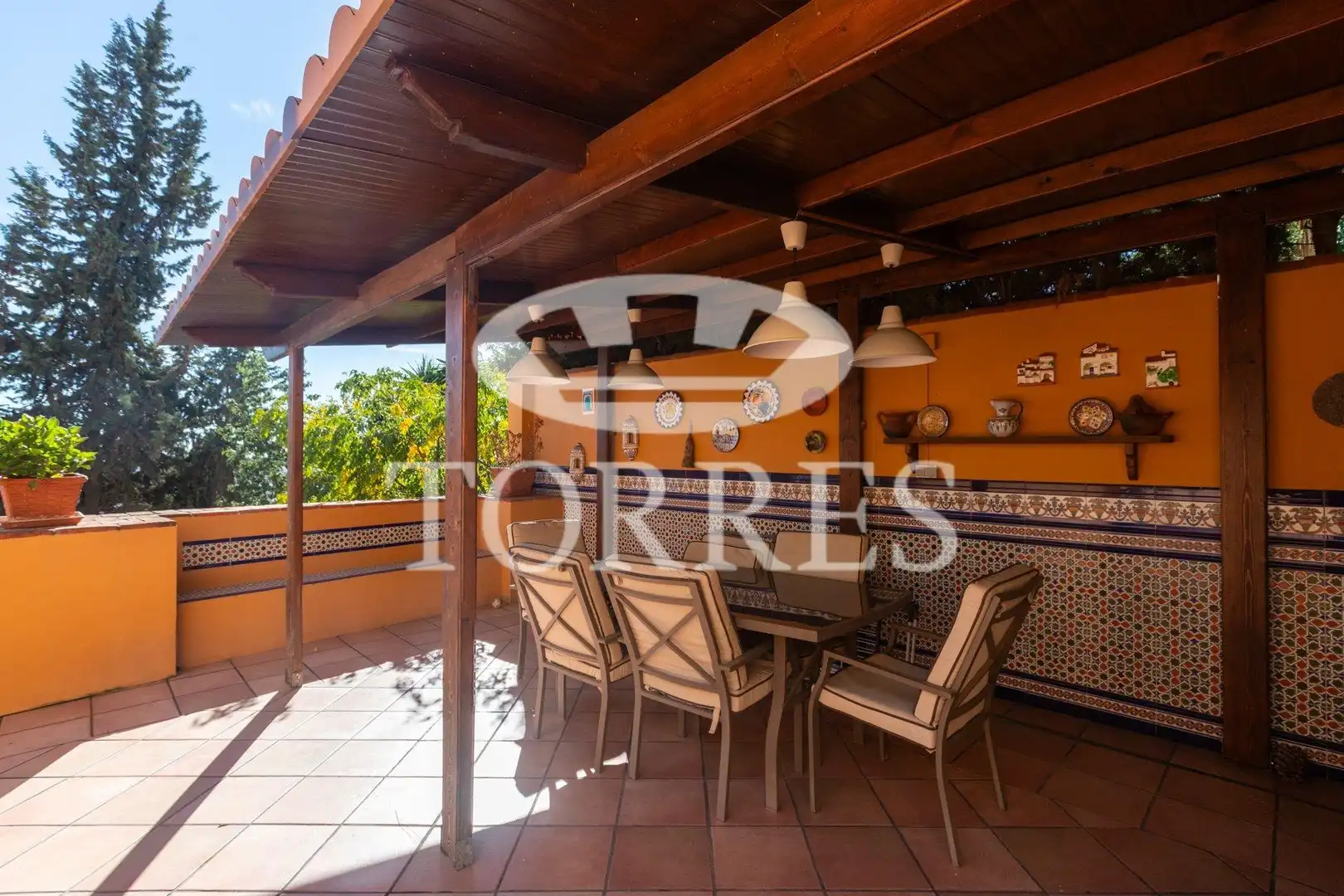 Terrasse von Haus oder Chalet zum Verkauf in Málaga mit Klimaanlage, Heizung und Privatgarten
