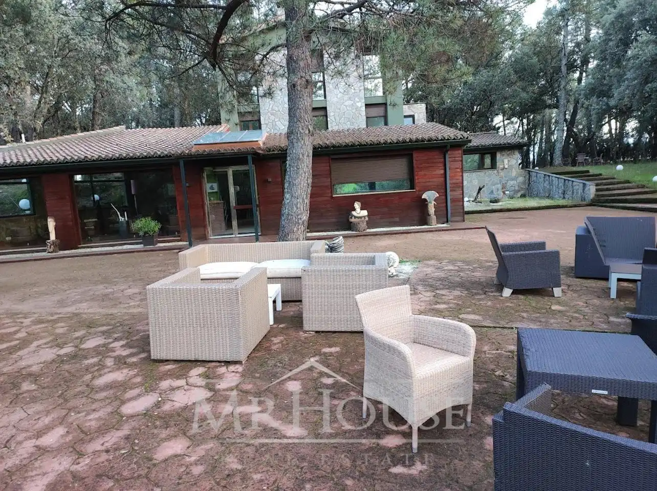Terraza de Finca rústica en venta en Casavieja con Aire acondicionado, Calefacción y Jardín privado