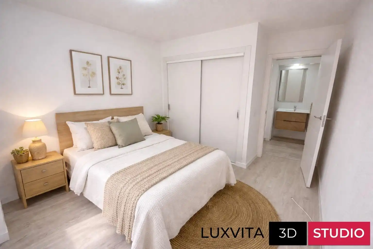 Schlafzimmer von Wohnungen zum Verkauf in Arona mit Privatgarten, Terrasse und Alarm