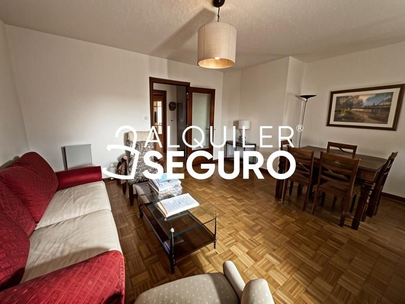 Sala d'estar de Pis de lloguer en  Madrid Capital amb Aire condicionat, Calefacció i Terrassa