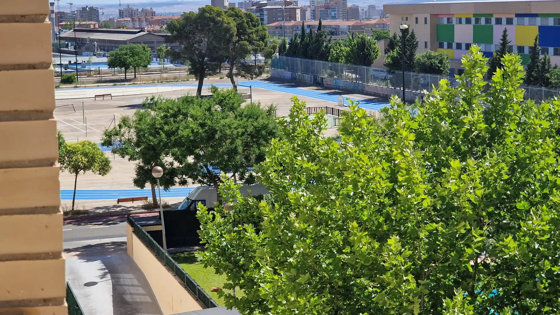 Vista exterior de Apartamento de alquiler en Zaragoza con Aire acondicionado, Calefacción y Parquet