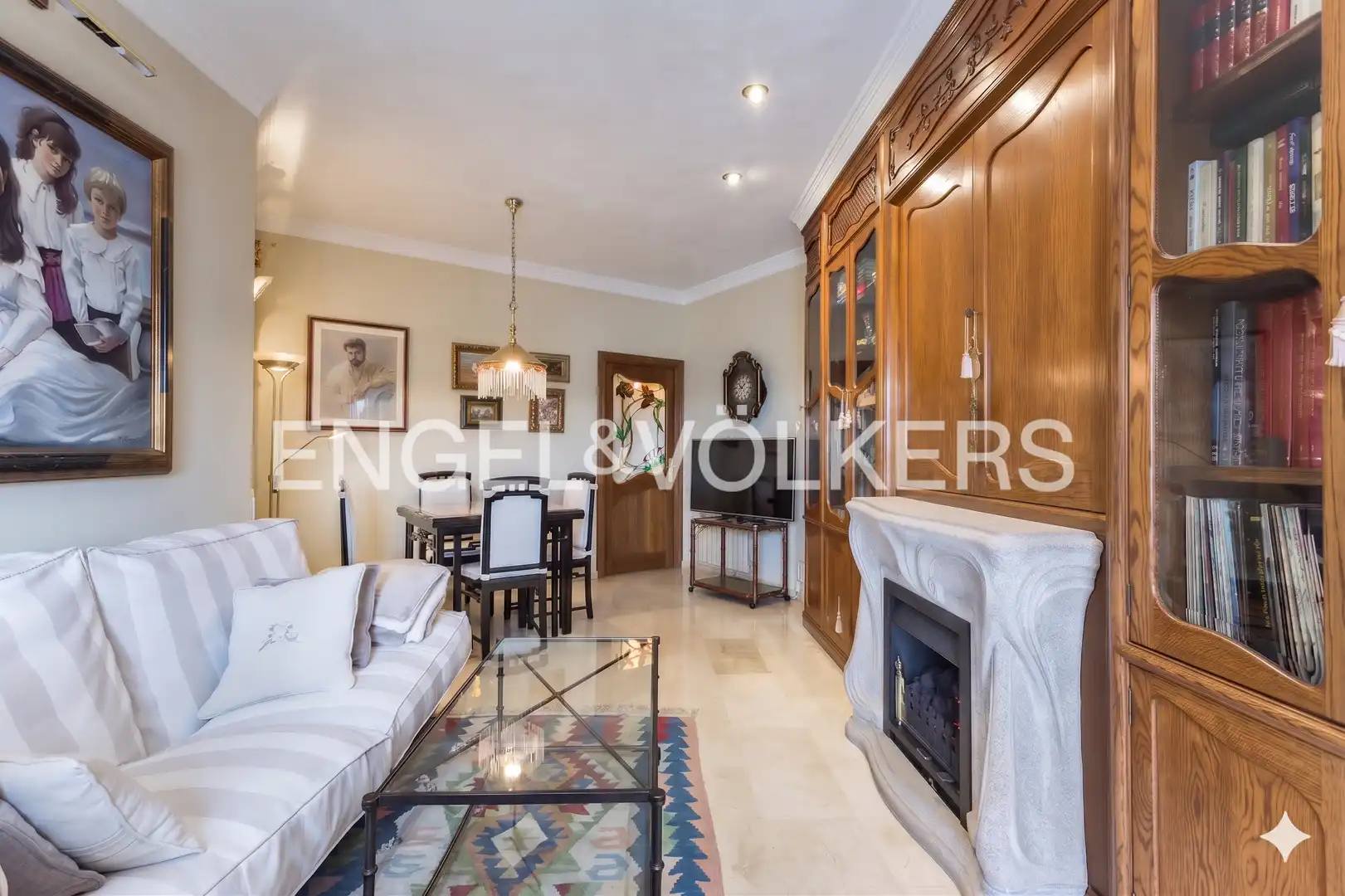 Sala de estar de Ático en venta en L'Hospitalet de Llobregat con Aire acondicionado, Calefacción y Parquet