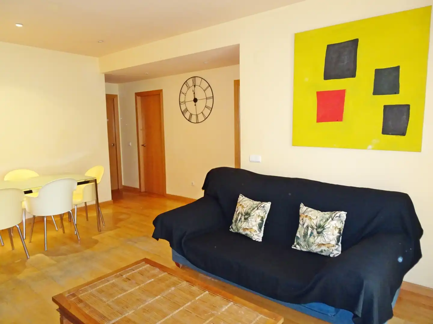 Sala de estar de Apartamento de alquiler en Gandia con Parquet, Terraza y Amueblado