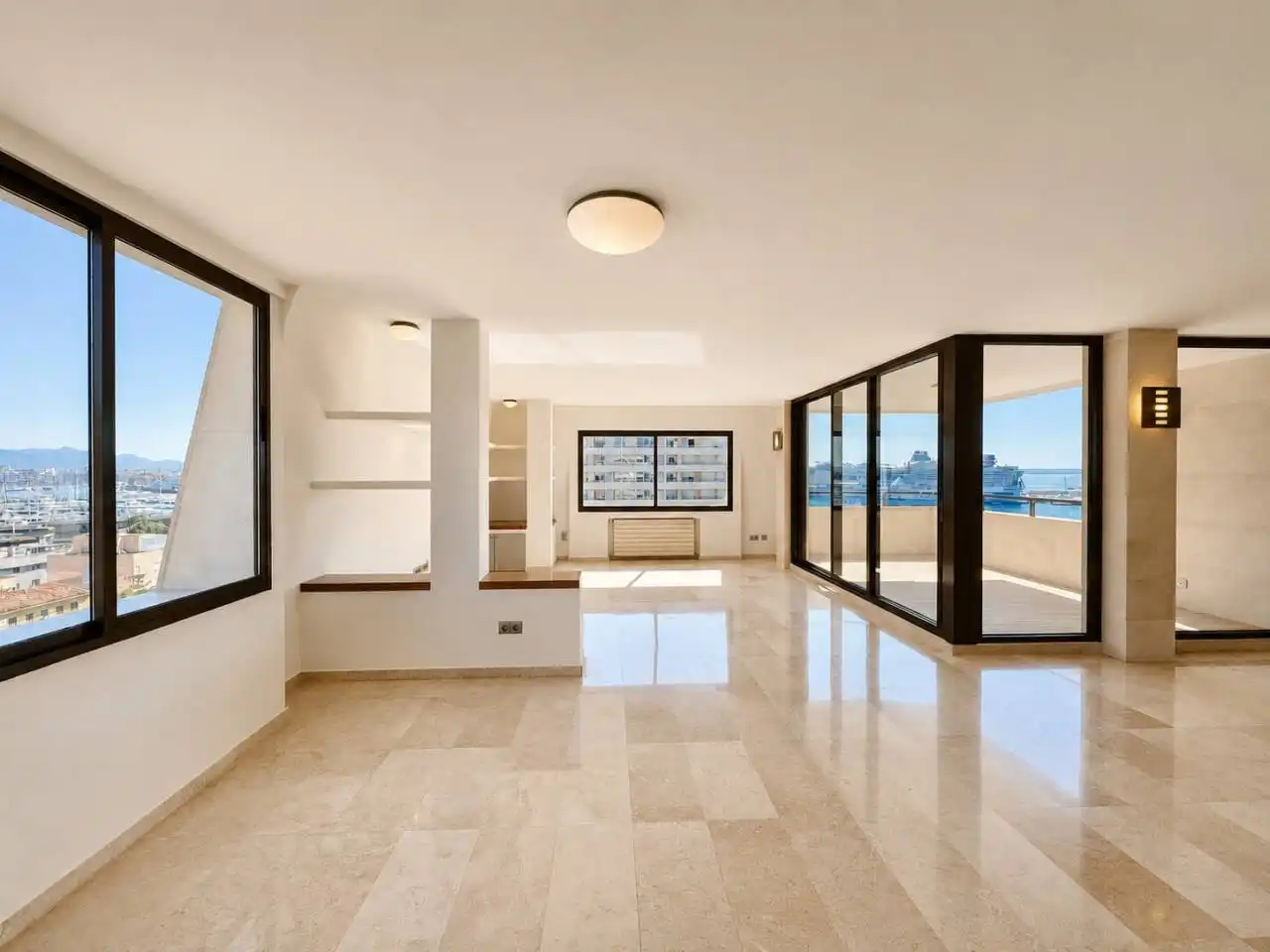 Sala d'estar de Àtic en venda en  Palma de Mallorca amb Aire condicionat, Calefacció i Terrassa