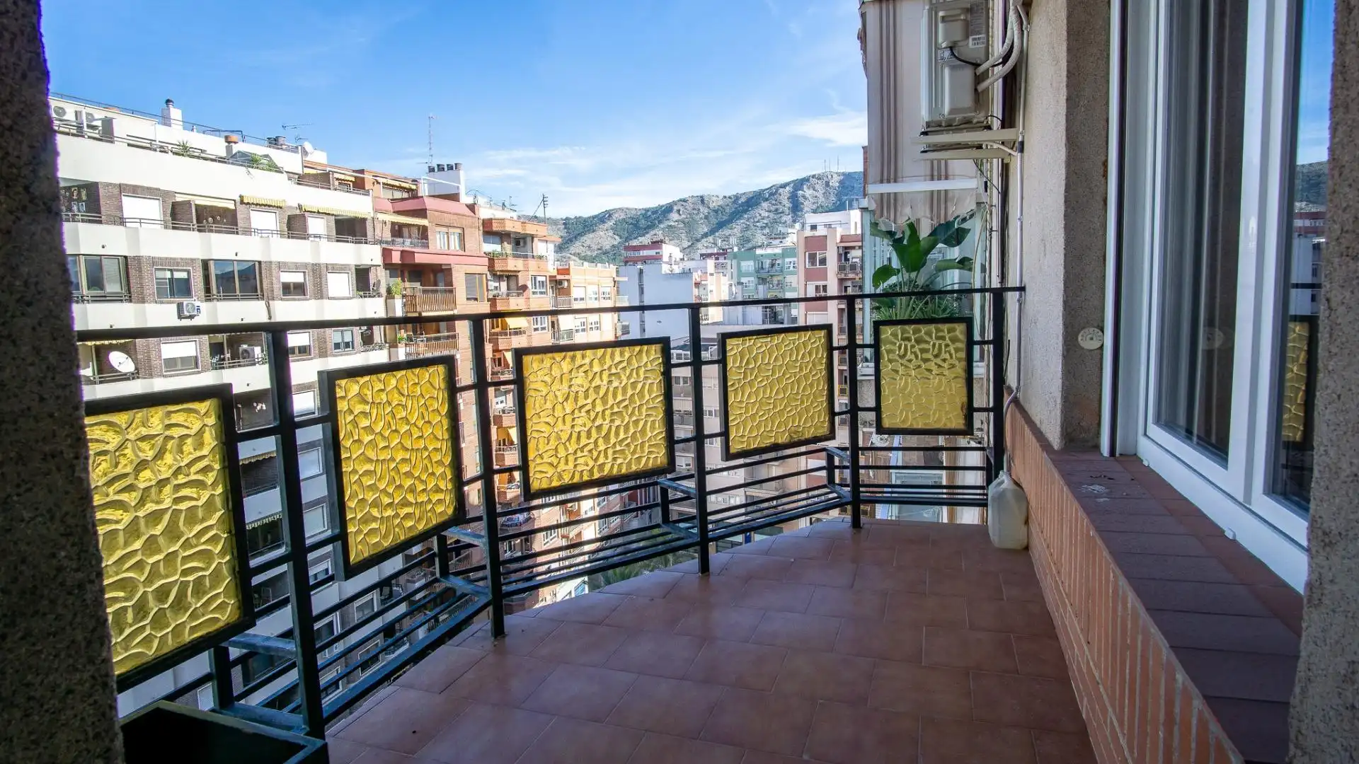 Terrace of Flat for sale in Villena  with Air Conditioner, Furnished and Balcony