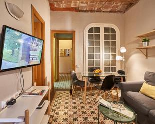 Sala d'estar de Apartament de lloguer en  Barcelona Capital amb Aire condicionat