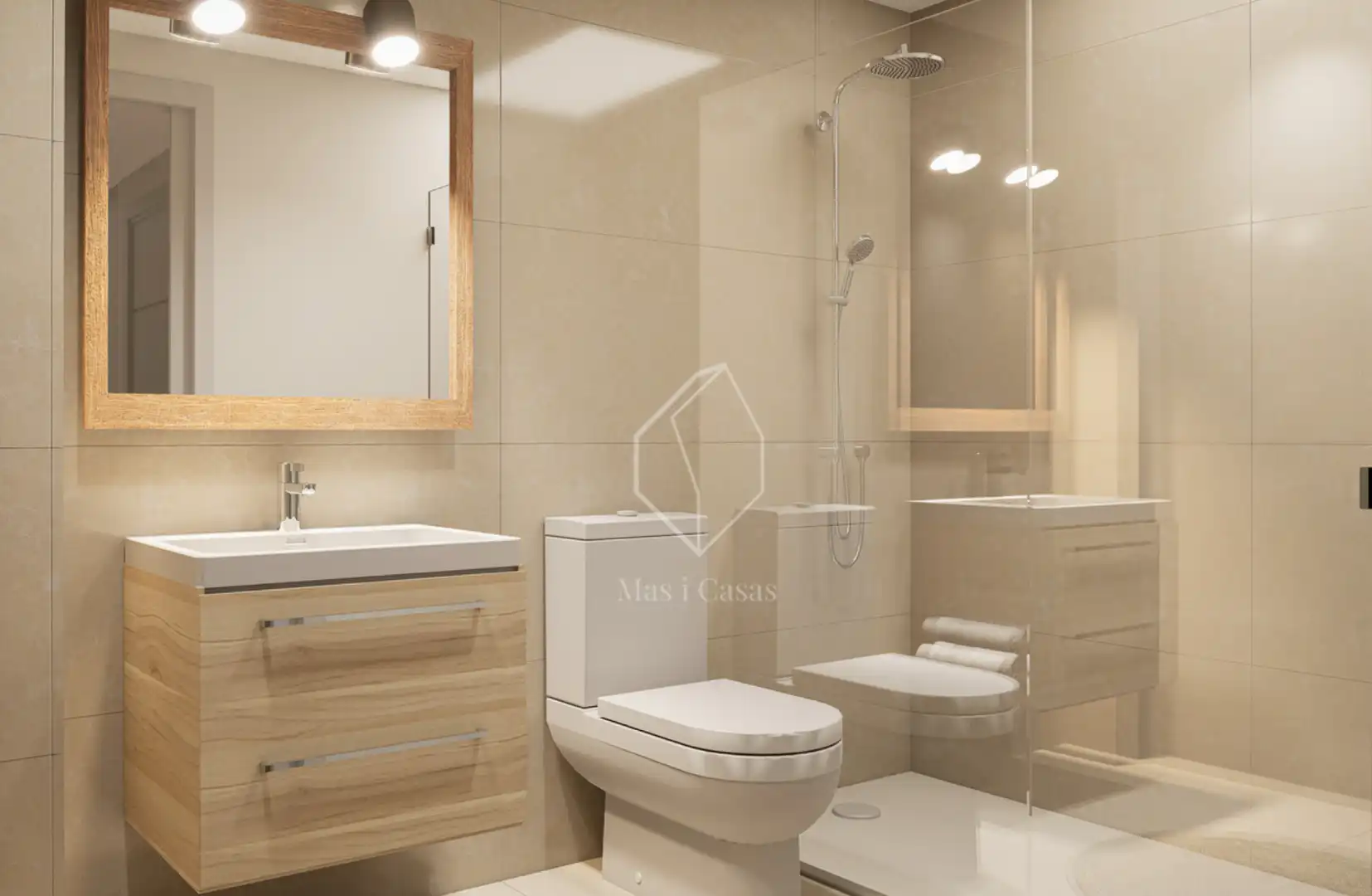 Baño de Dúplex en venta en L'Escala con Aire acondicionado, Calefacción y Terraza