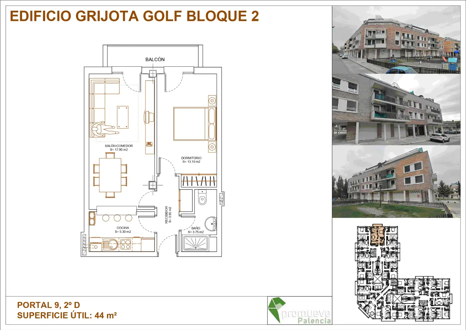 Apartamento en venta en Grijota con Trastero y Balcón
