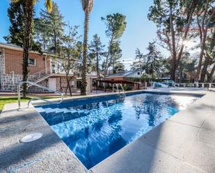 Swimming pool of House or chalet to rent in Tres Cantos  with Air Conditioner, Heating and Parquet flooring