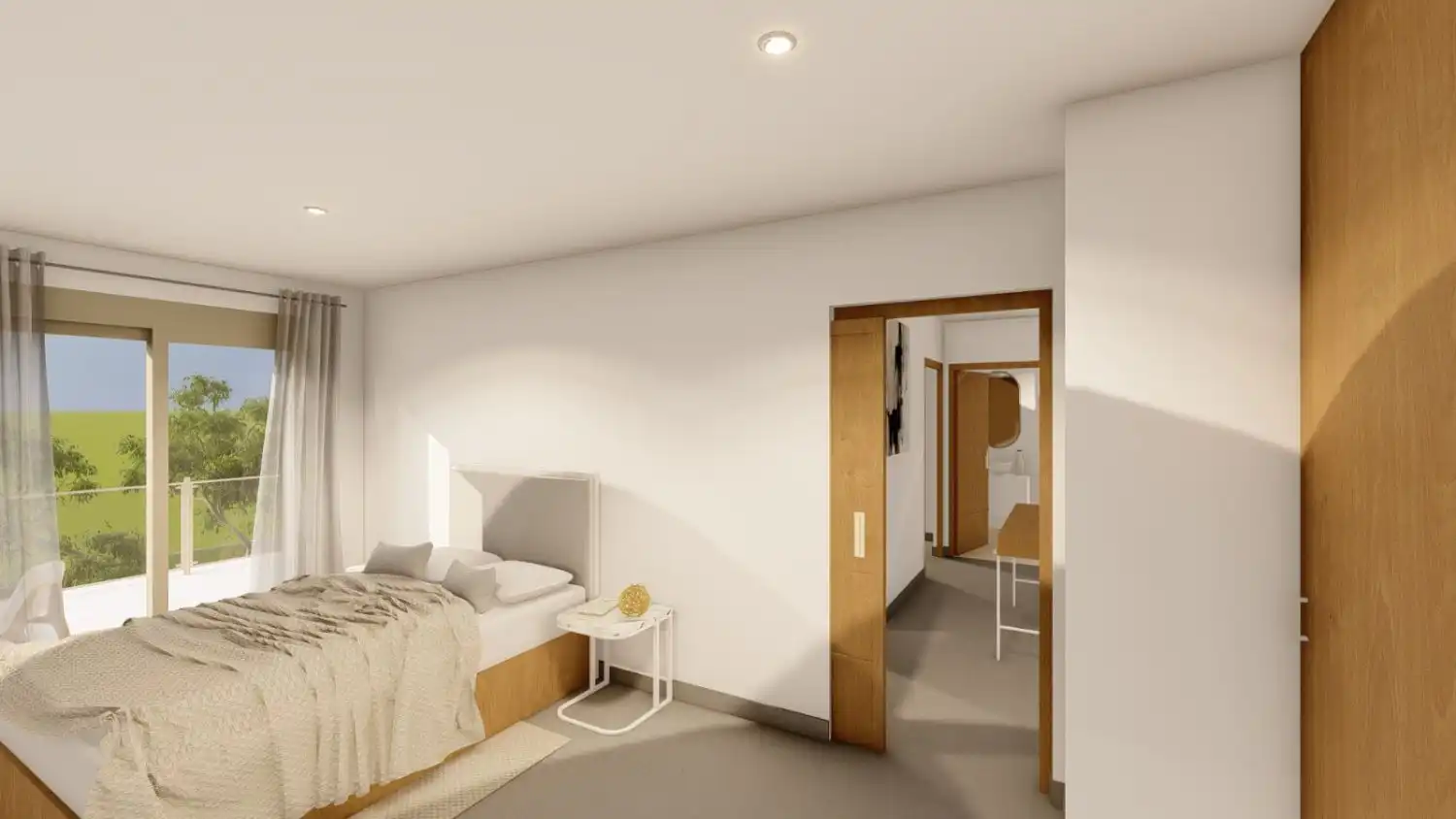 Bedroom of Houses for sale in Carcaboso  with Private garden, Terrace and Balcony