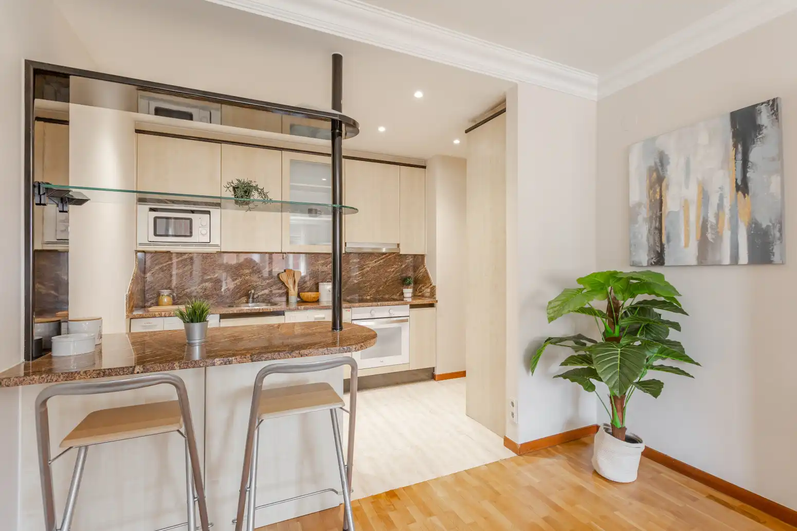 Cocina de Piso en venta en  Pamplona / Iruña con Parquet, Terraza y Trastero