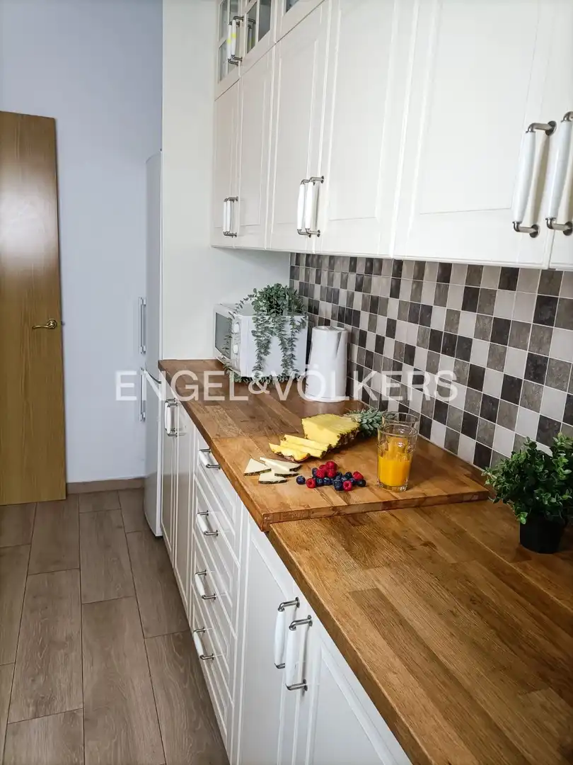Cocina de Piso de alquiler en Barcelona con Aire acondicionado, Calefacción y Balcón