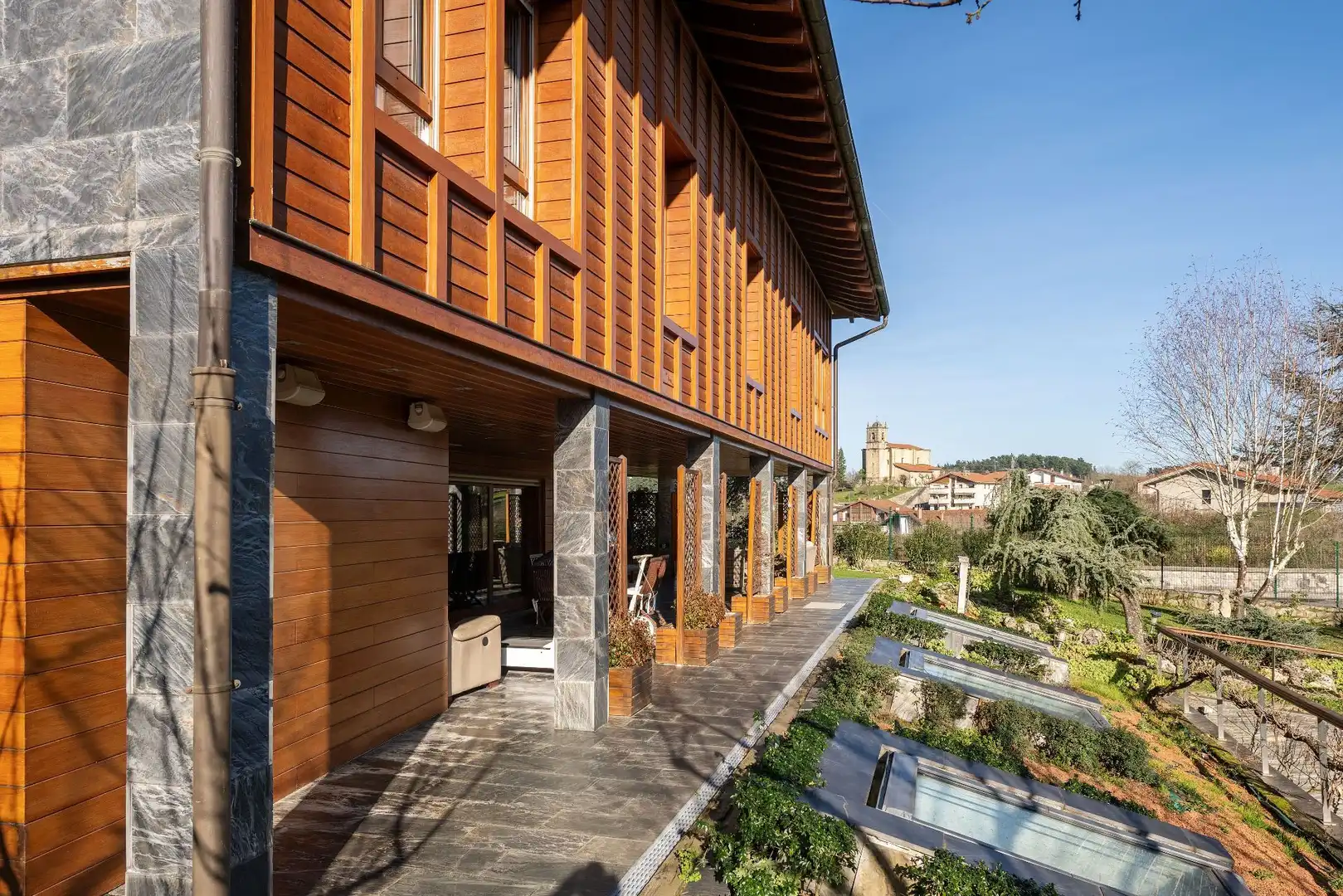 Vista exterior de Casa o chalet en venta en Olaberria con Calefacción, Jardín privado y Terraza