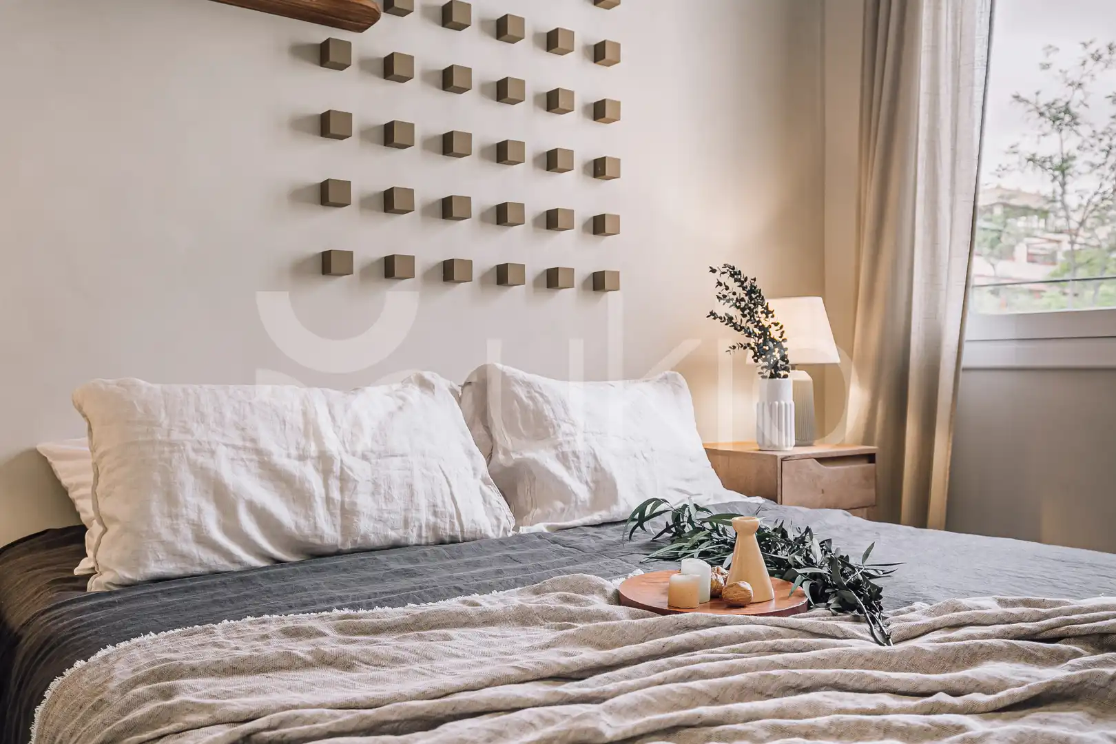 Habitación de Apartamento de alquiler en Barcelona con Aire acondicionado, Calefacción y Amueblado