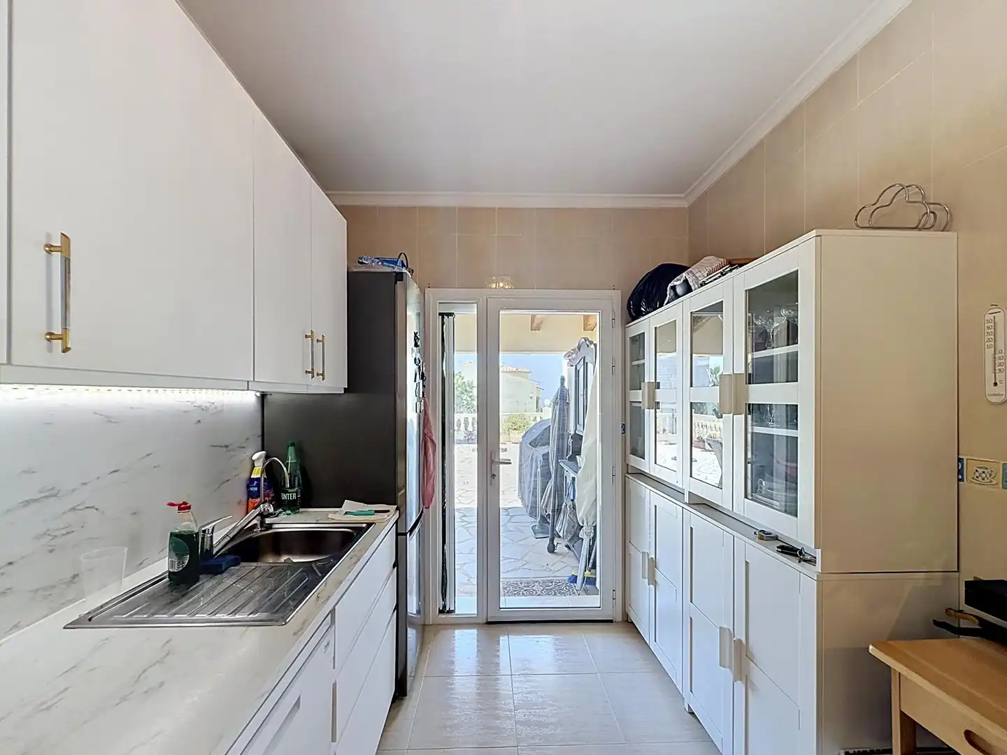 Cocina de Casa o chalet en venta en Benitachell / El Poble Nou de Benitatxell con Aire acondicionado, Calefacción y Jardín privado