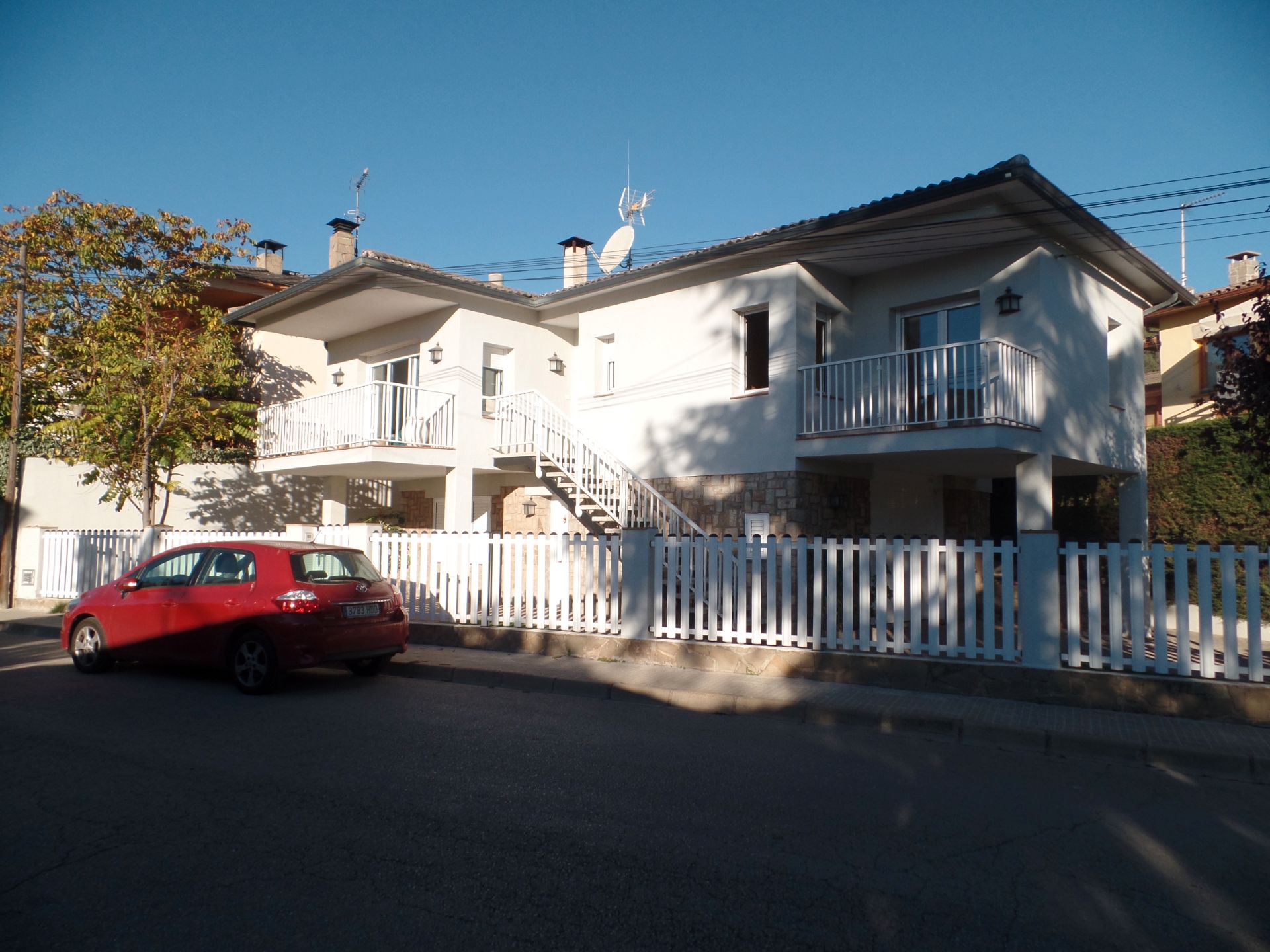 Vista exterior de Casa o xalet de lloguer en Moià amb Jardí privat, Parquet i Terrassa