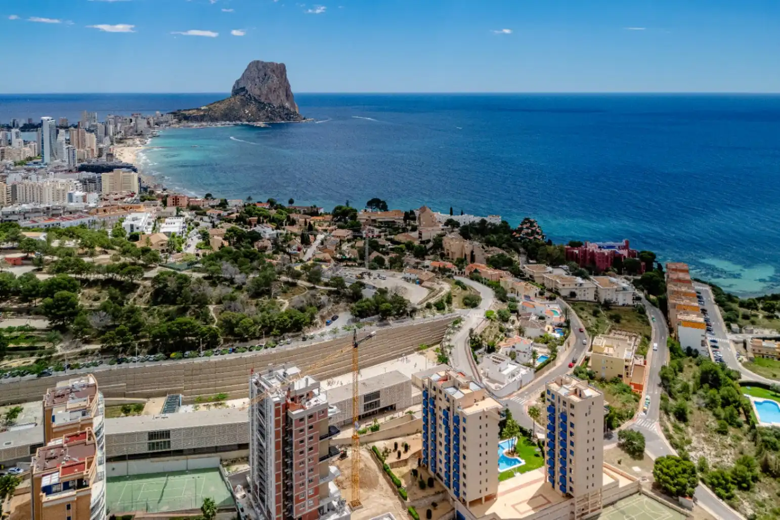 Vista exterior de Apartamento en venta en Calpe / Calp con Terraza y Amueblado