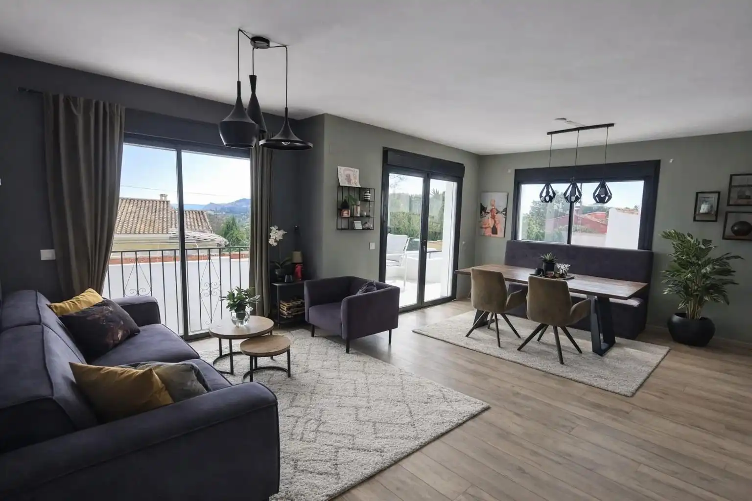 Sala de estar de Casa o chalet en venta en La Nucia con Jacuzzi