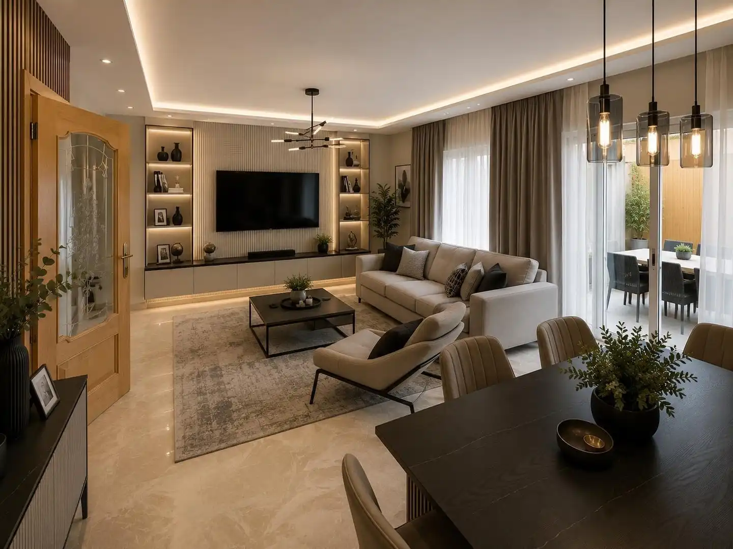 Sala d'estar de Casa o xalet en venda en Torrejón de Ardoz amb Aire condicionat, Calefacció i Jardí privat