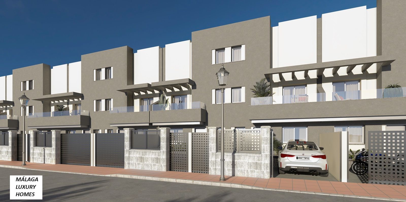 Vista exterior de Casa adosada en venda en Torrox amb Aire condicionat, Jardí privat i Piscina