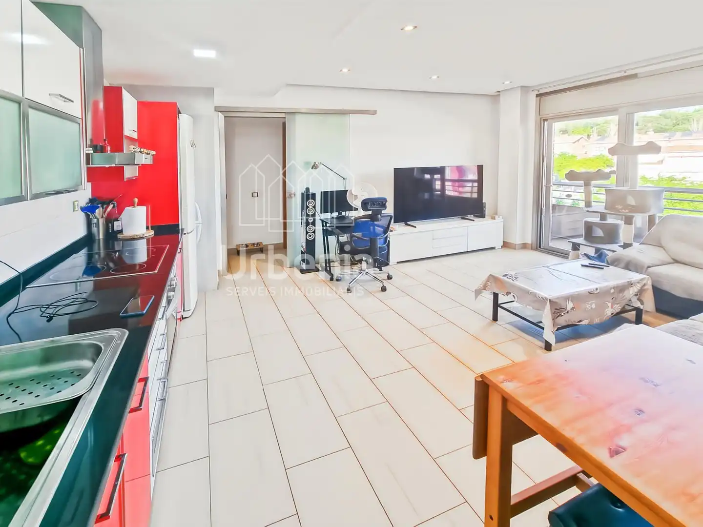 Wohnzimmer von Wohnung zum Verkauf in Mataró mit Klimaanlage, Terrasse und Abstellraum