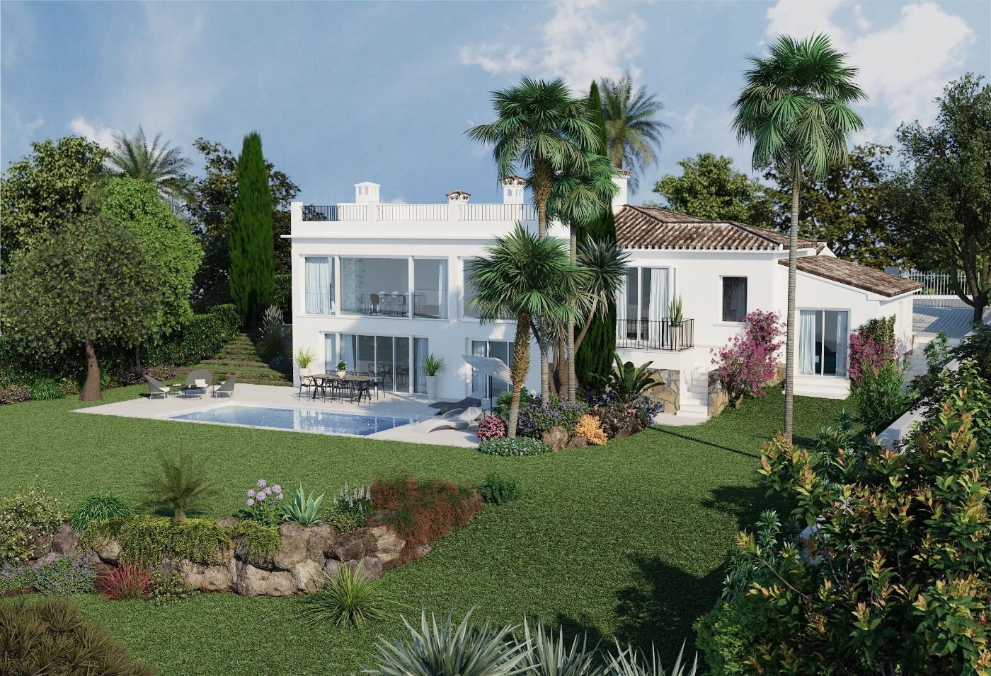 Jardí de Casa o xalet en venda en Marbella amb Aire condicionat, Jardí privat i Terrassa